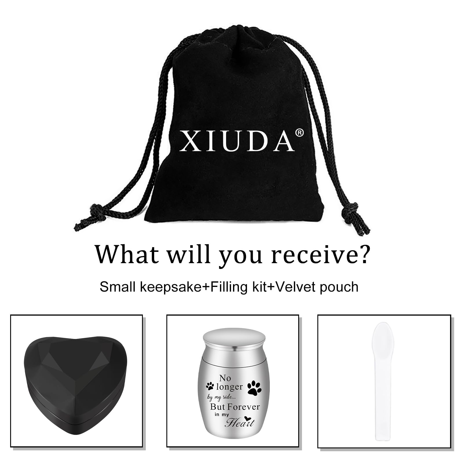XIUDA gift-ready pet urn ready for remembrance without hassle