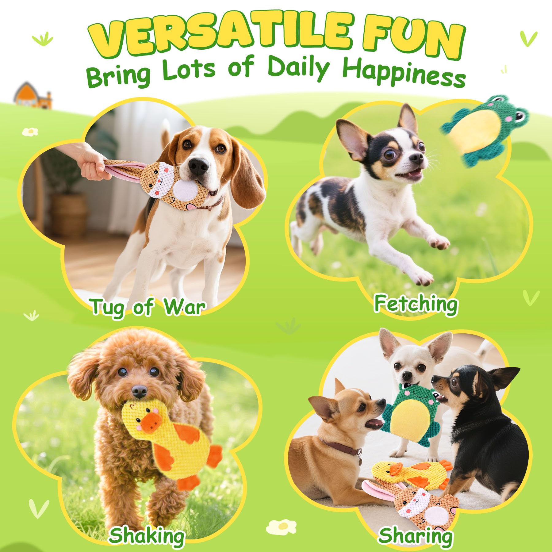 xiugoal dog-toy-interactive-play demonstrates engaging sensory features for pets