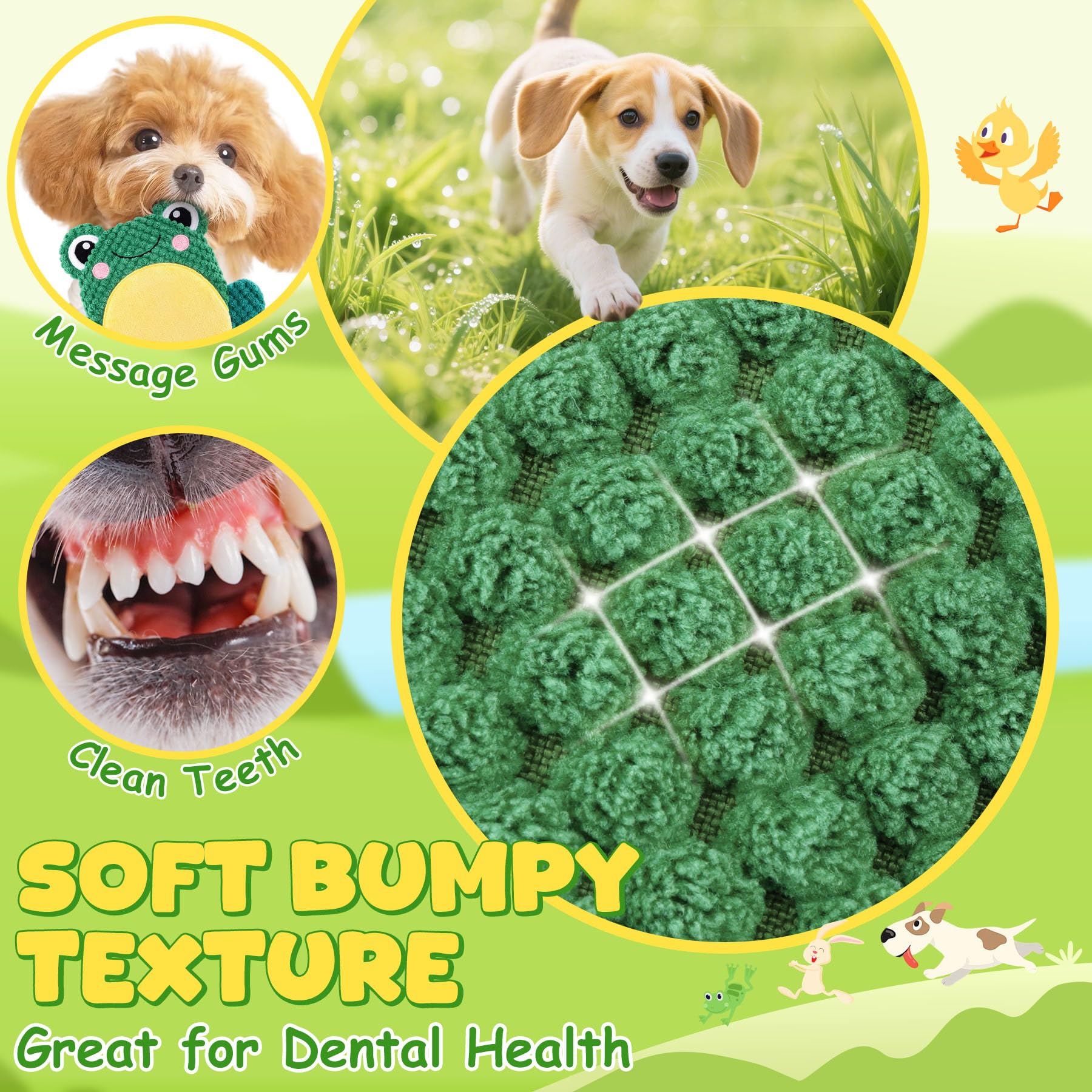 xiugoal dog-toy-squeaker-crinkle reinforces engaging sounds for playtime