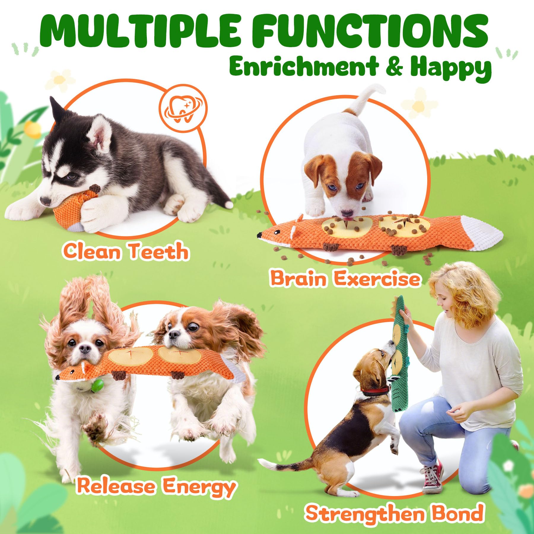 XIUGOAL fun set promotes supervised play for small and medium breeds.