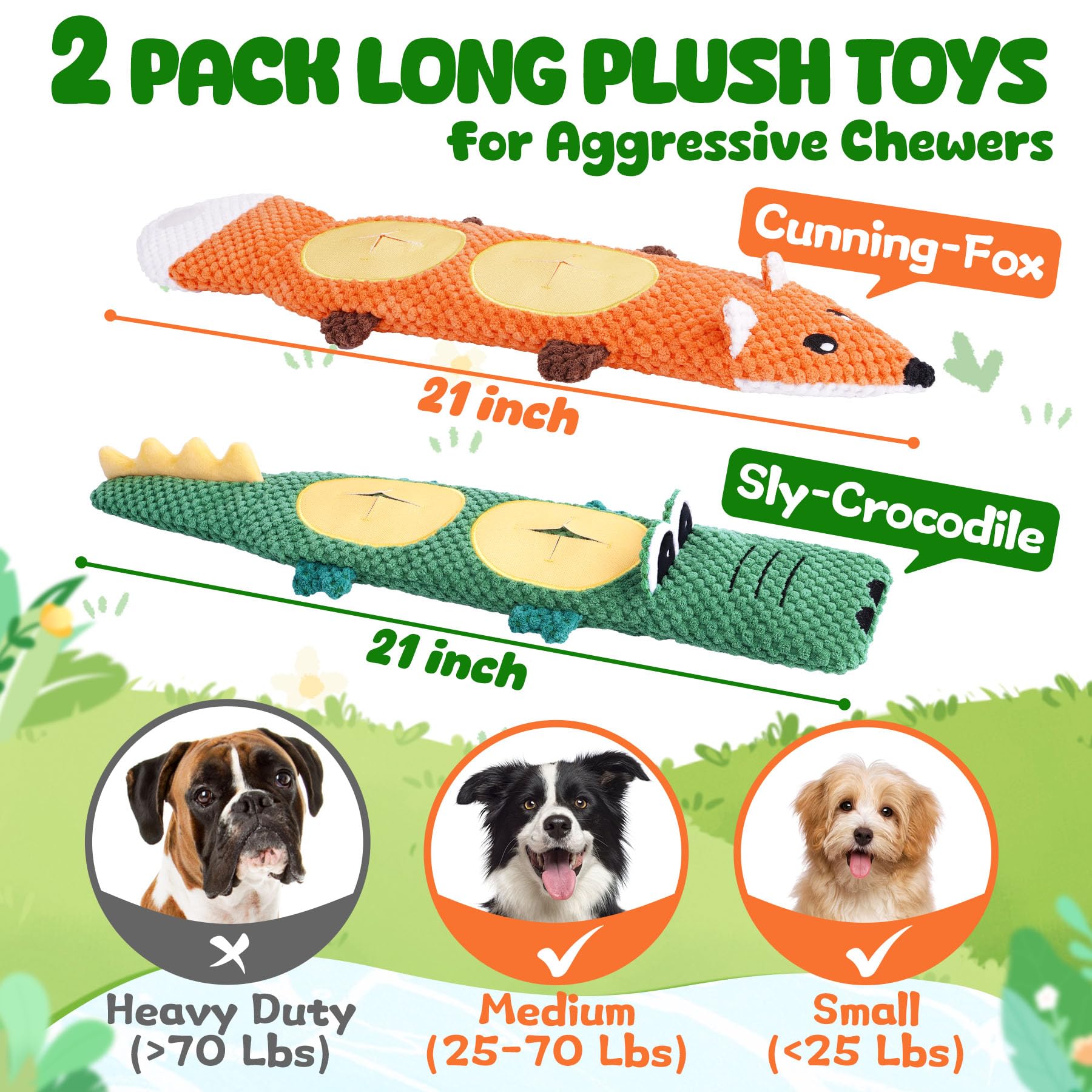XIUGOAL squeaky-crinkle dog toy captures attention, promoting interactive play and mental stimulation.
