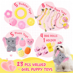 XIUGOAL squeaky plush elephant toy with crinkle sounds for playful interaction