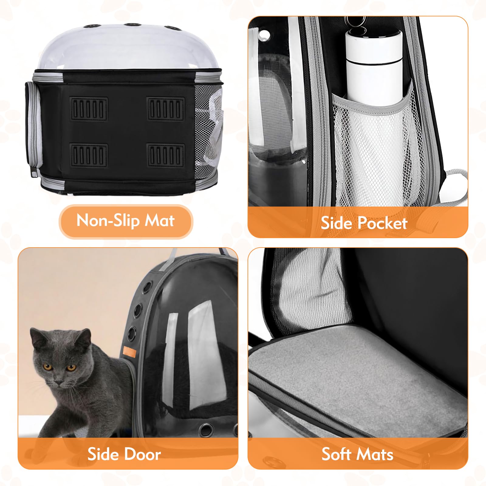 XIZIX Cat Carrier Backpack ergonomic 3-in-1 system for versatile carrying