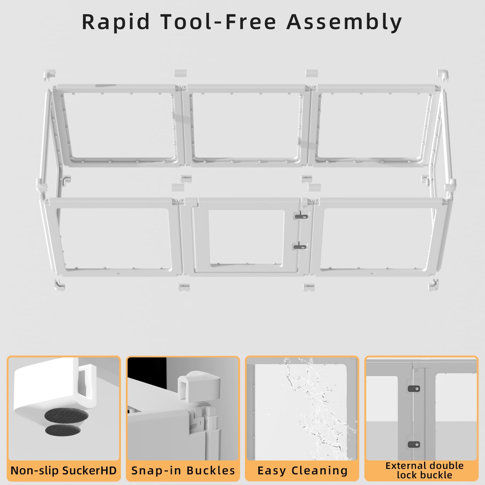 XKGSLNB dual-locking buckles detail for secure panels and stable playtime.