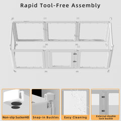 XKGSLNB dual-locking buckles detail for secure panels and stable playtime.