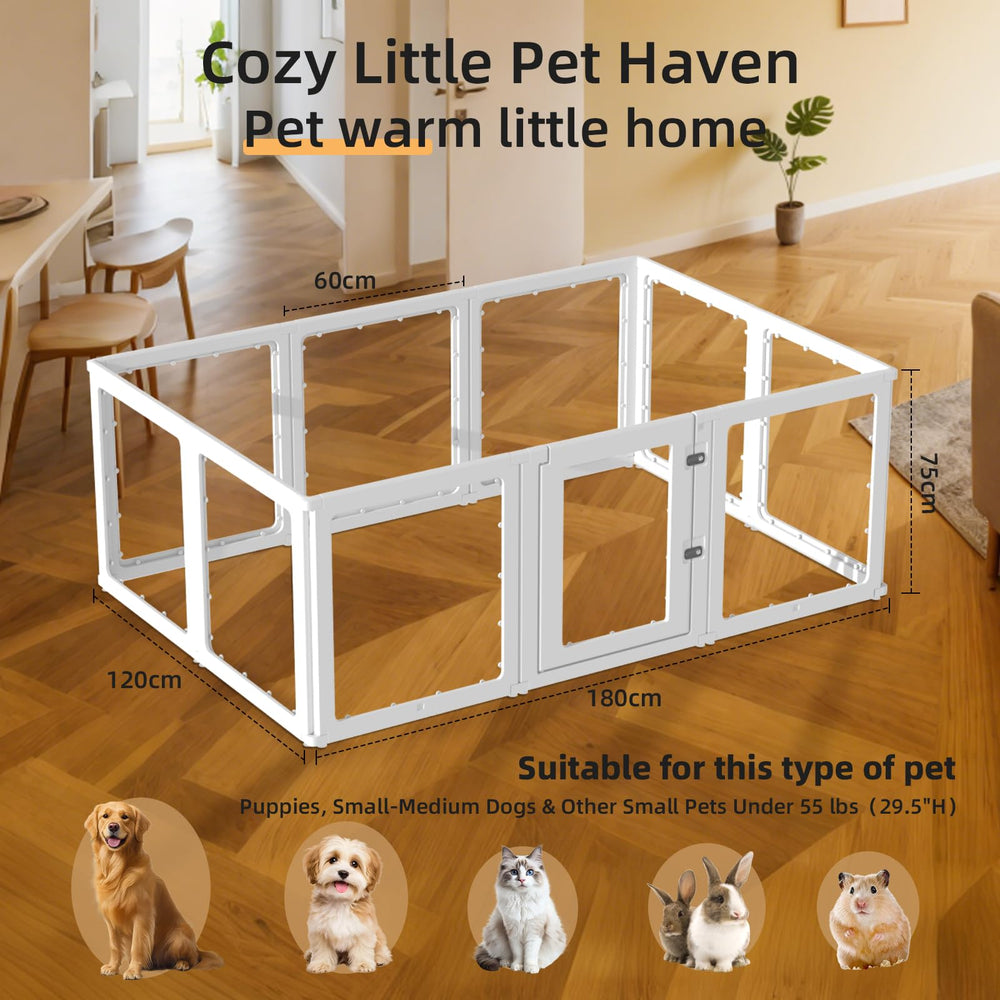 XKGSLNB transparent pet enclosure close-up for at-a-glance monitoring