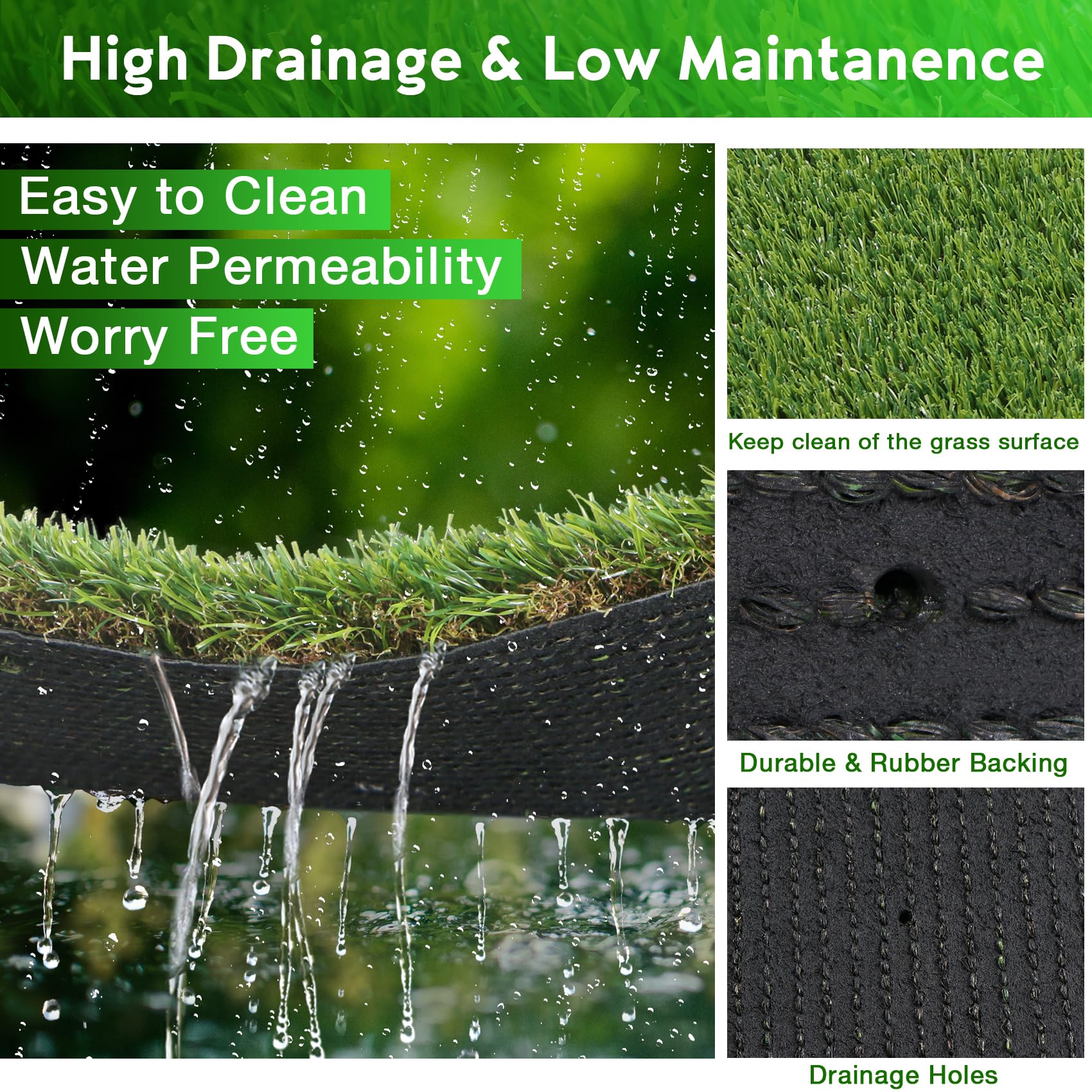 XLX TURF large grass pad cut-to-size feature helps fit crates, beds, or kennels.