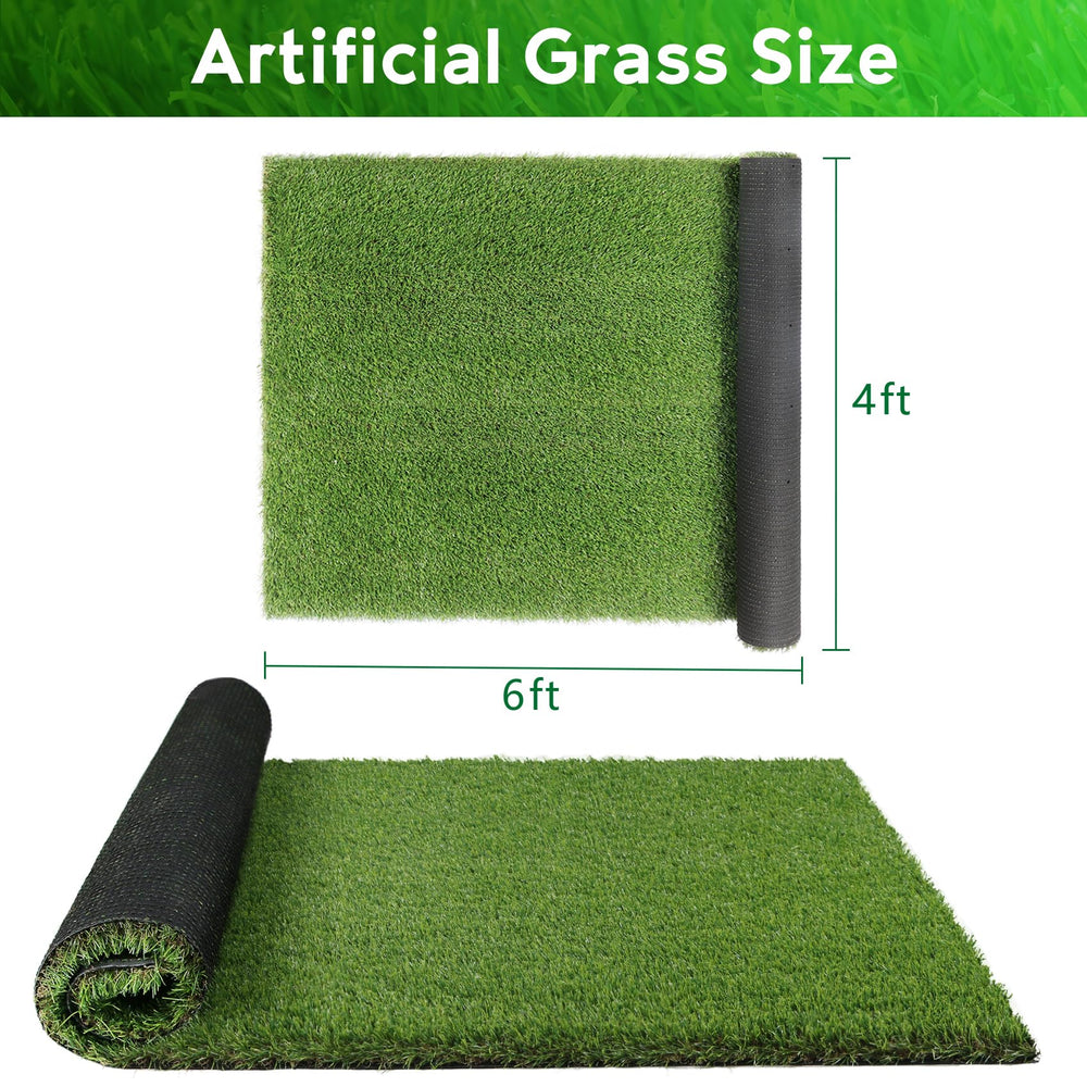 XLX TURF large grass pad drainage back reveals quick water runoff for mess-free outdoor potty.