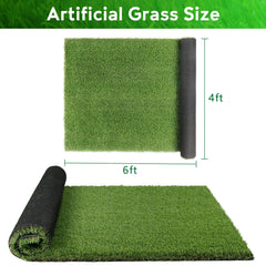 XLX TURF large grass pad drainage back reveals quick water runoff for mess-free outdoor potty.
