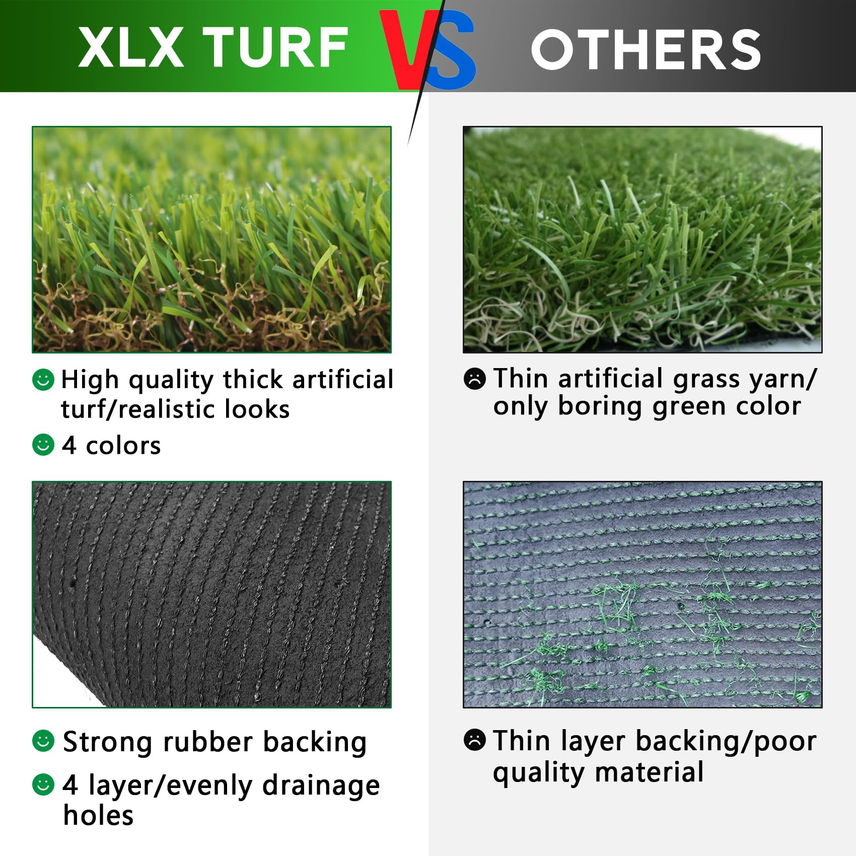 XLX TURF large grass pad patio-use solution keeps paws dry and clean.