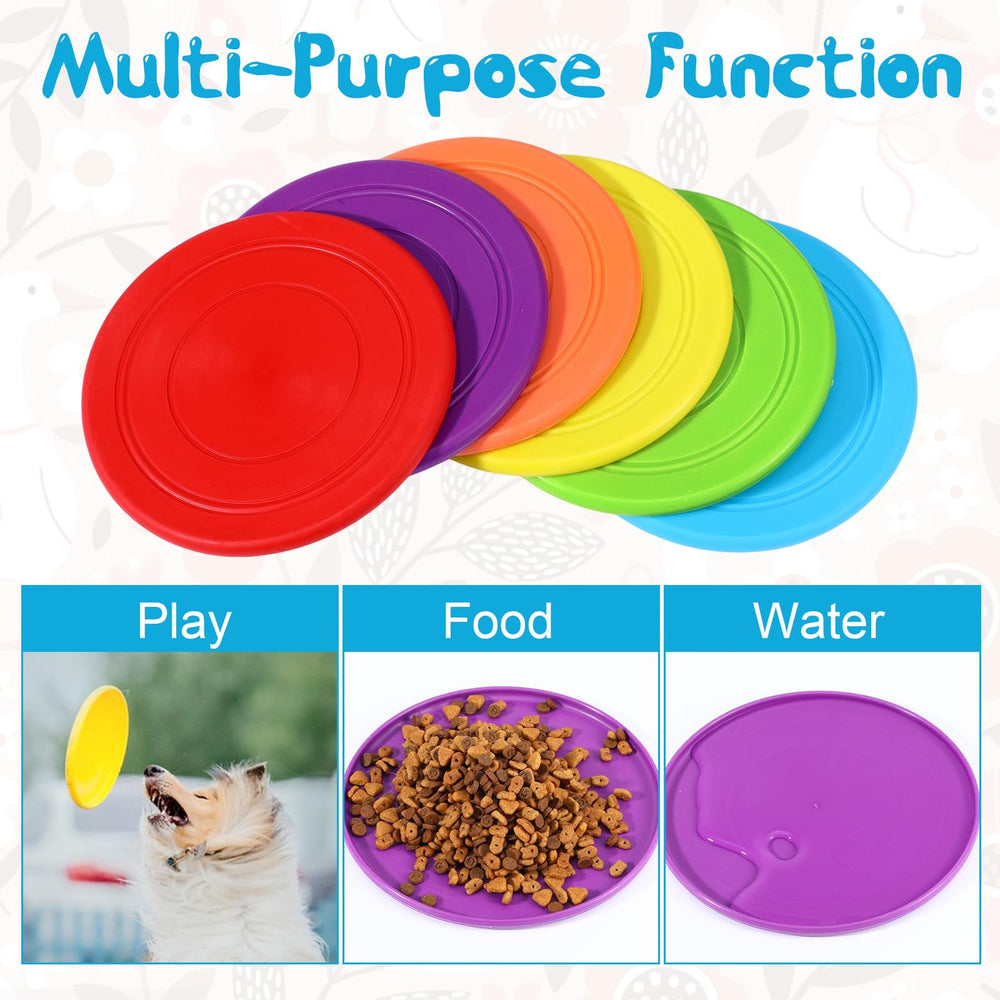 xozeooeu dog frisbee green 18-pack versatile for indoor and outdoor play