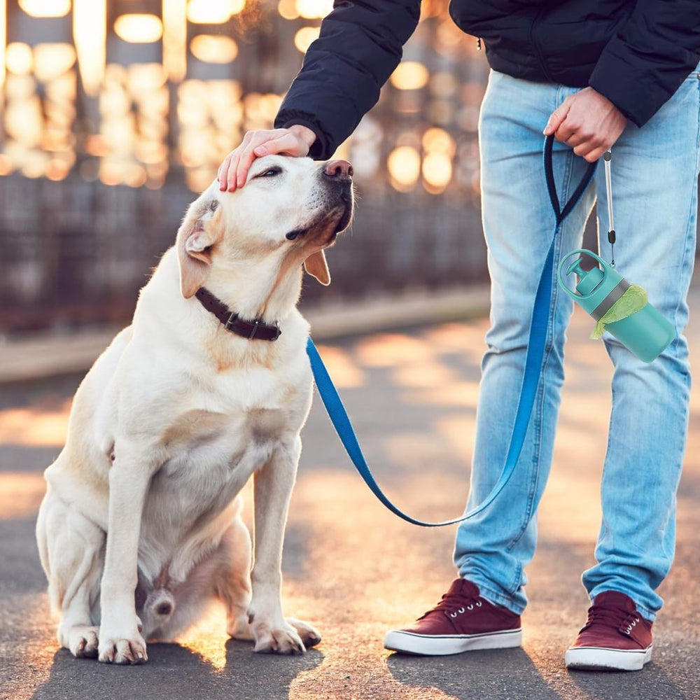 XPAPOV built-in bag dispenser keeps waste bags ready during walks.