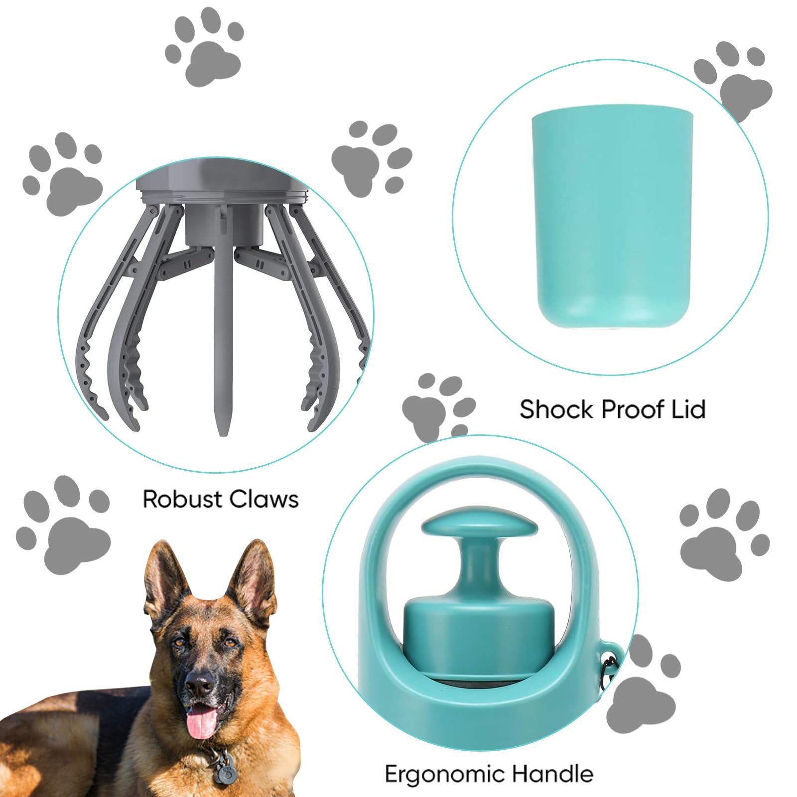 XPAPOV dog-sizes-wide-opening handles small to large breeds.