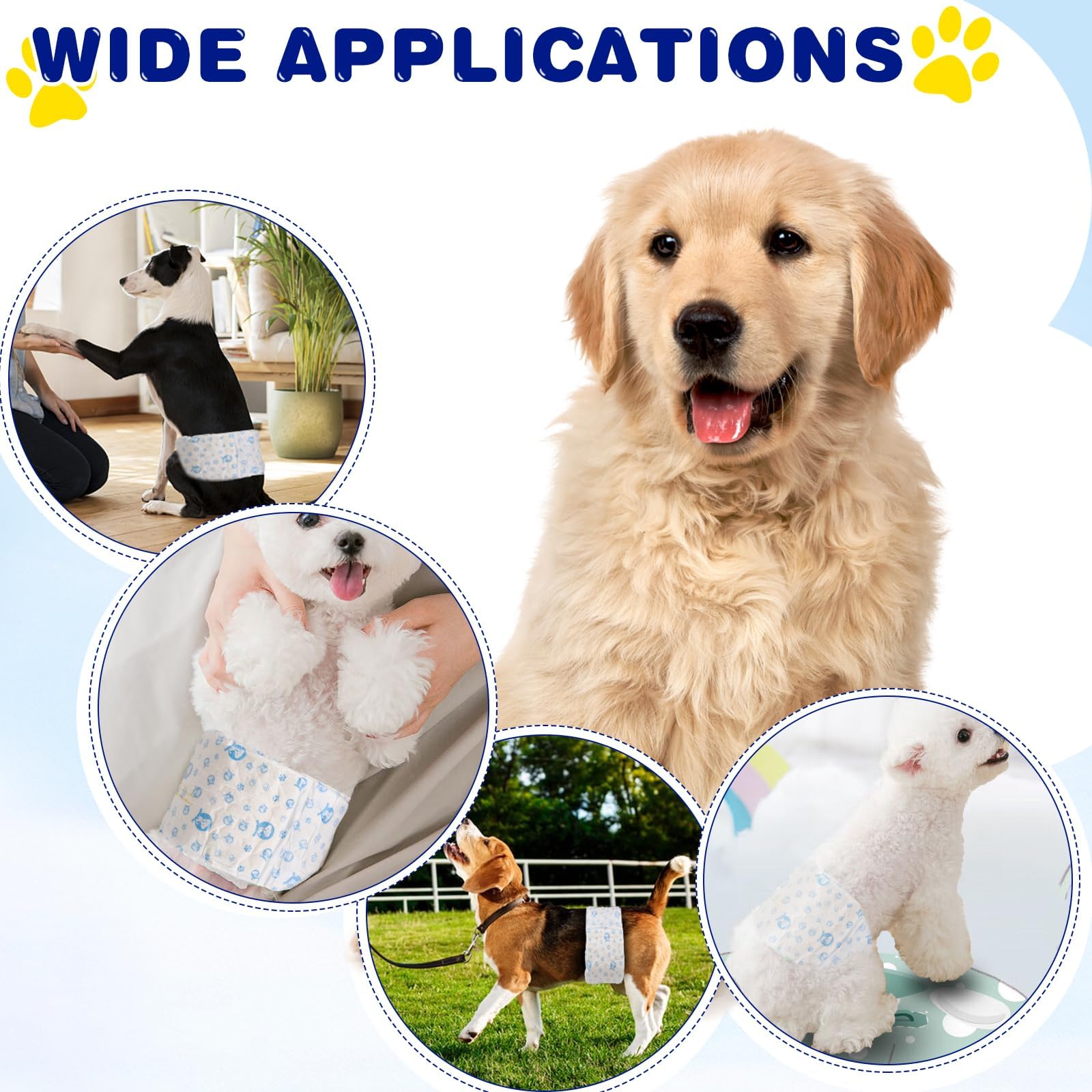 XPCARE dog diapers protecting furniture and car seats from accidents