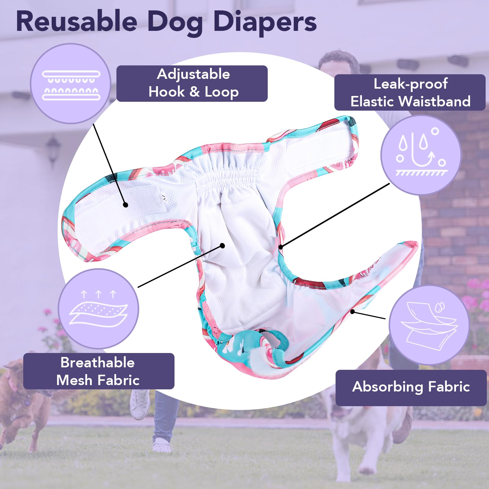 XPCARE female-fit diaper emphasizes elastic waist reducing leaks