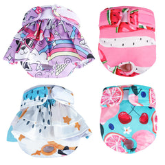 XPCARE reusable dog diapers front view with secure adjustable snaps for a snug fit