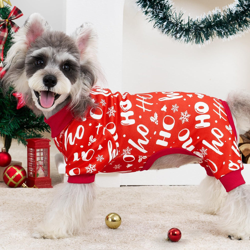 XPUDAC Christmas Dog Pajamas gingerbread pattern for playful festive vibes