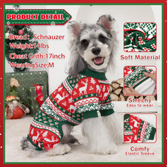 XPUDAC dog Christmas pajamas back view showing secure stretch fit