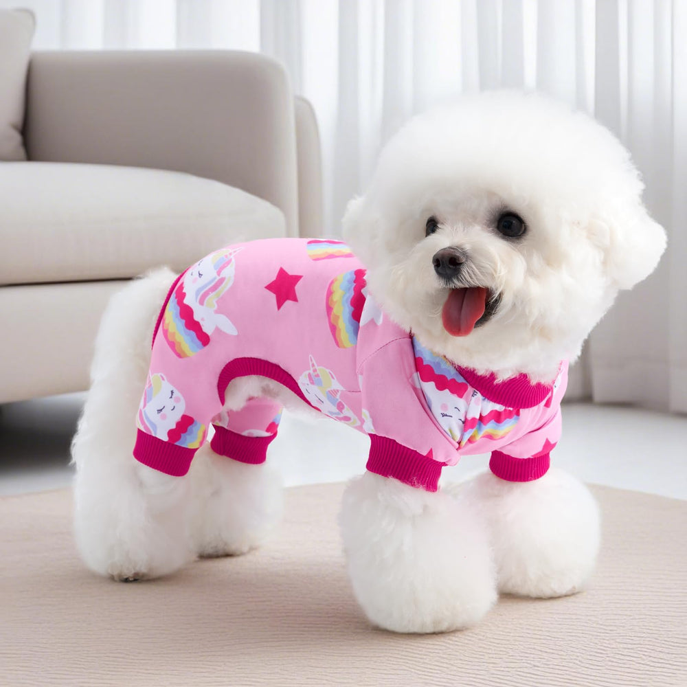 XPUDAC dog pajamas leopard pattern bold look with snug fit