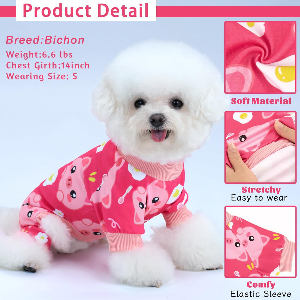 XPUDAC dog pajamas with cute patterns for stylish, photogenic pets.