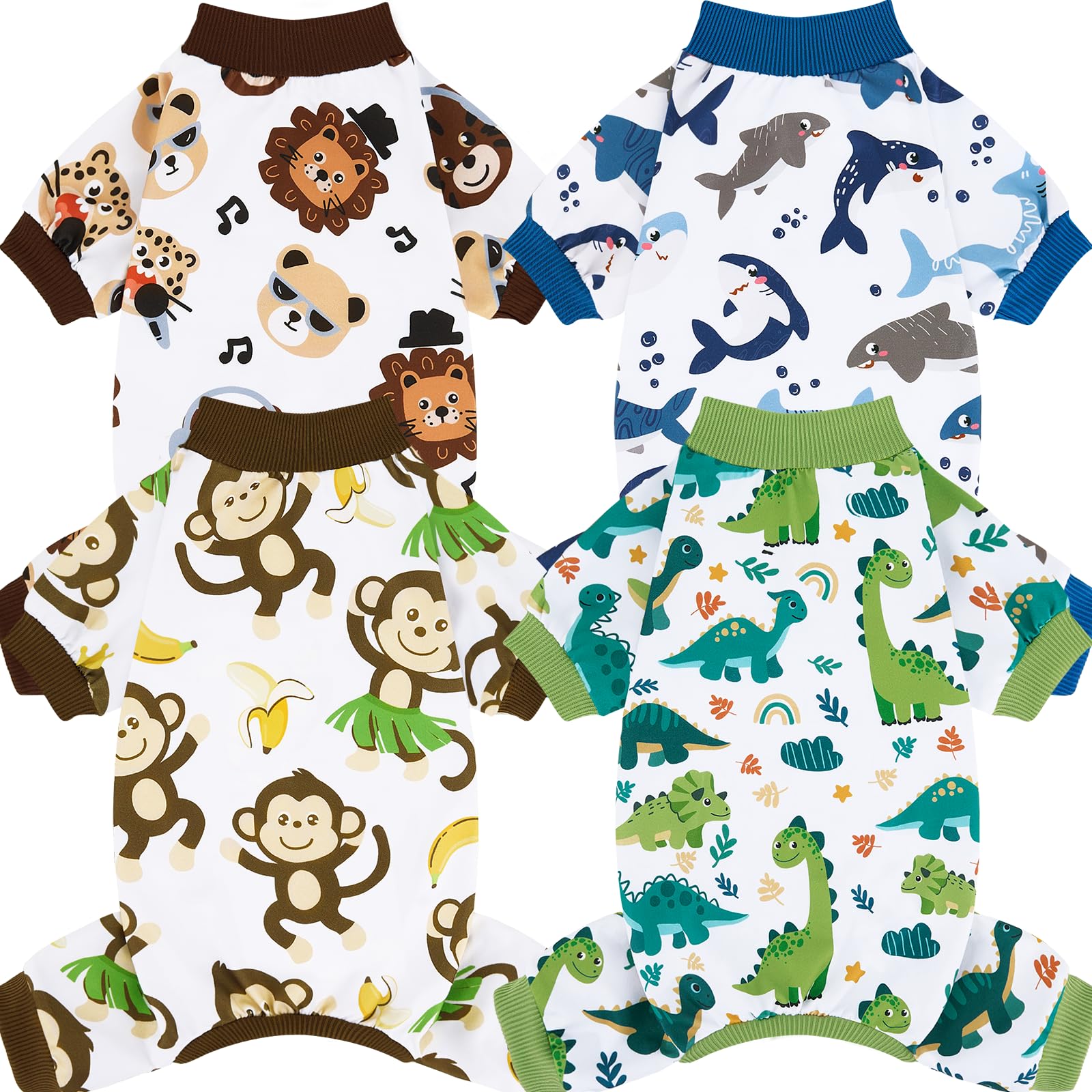 XPUDAC dog pajamas pattern for cozy sleepwear and cute multi-pet styling.