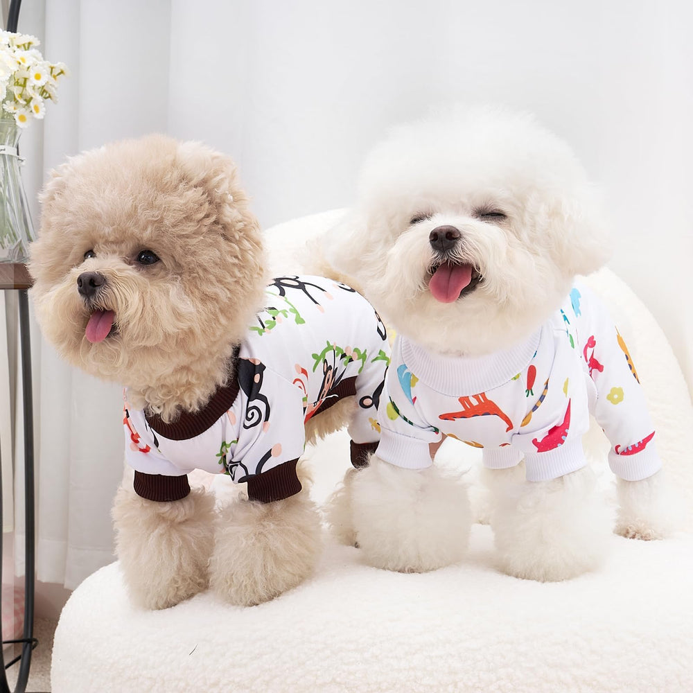 XPUDAC dog pajamas on a sleeping pet for comfort and rest