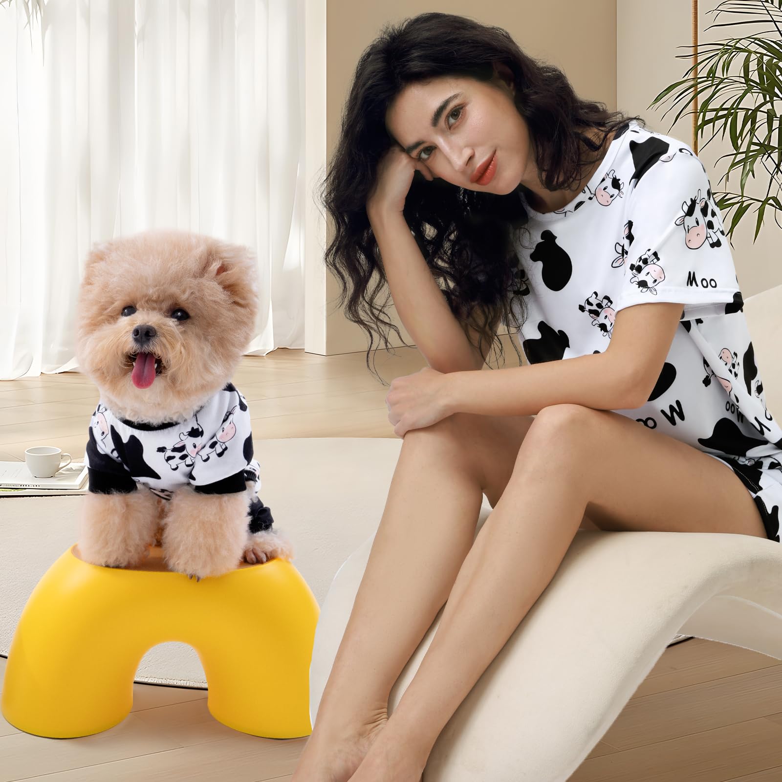 XPUDAC dog pajamas soft material close-up highlighting breathable comfort for all seasons.