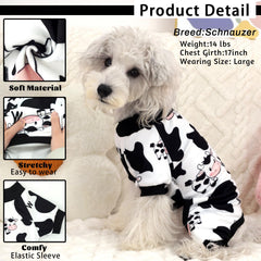 XPUDAC dog pajamas soft stretchy fabric for all-season comfort