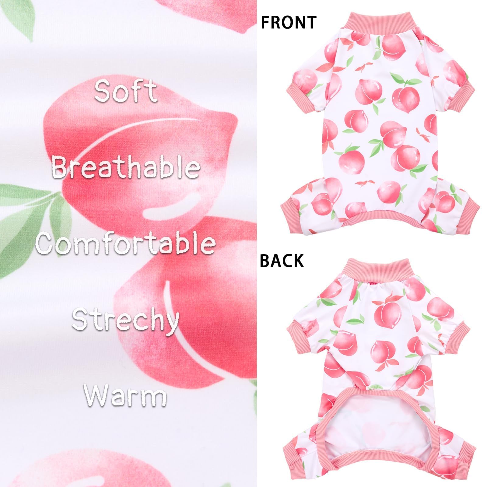 XPUDAC dog PJs easy-fit neck and cuffs for comfy all-day wear