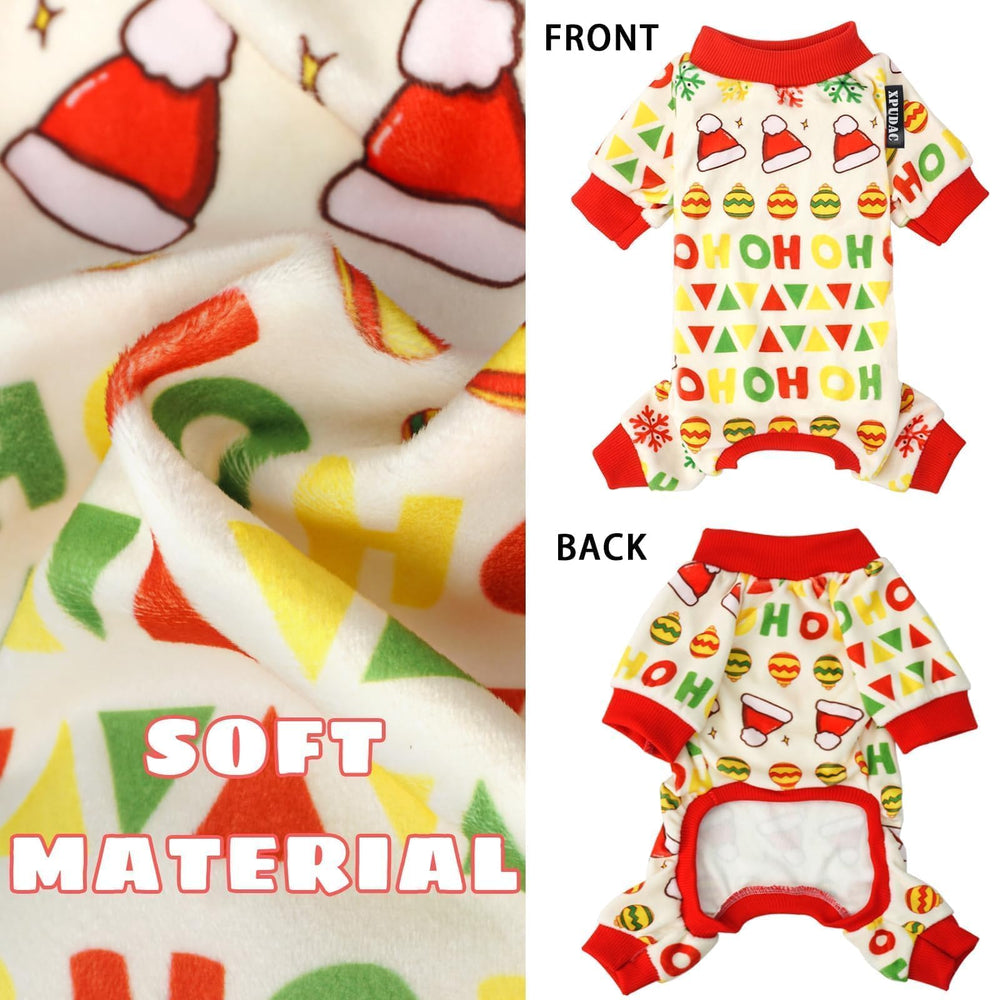XPUDAC dog pjs elastic underbelly for snug, easy pull-on