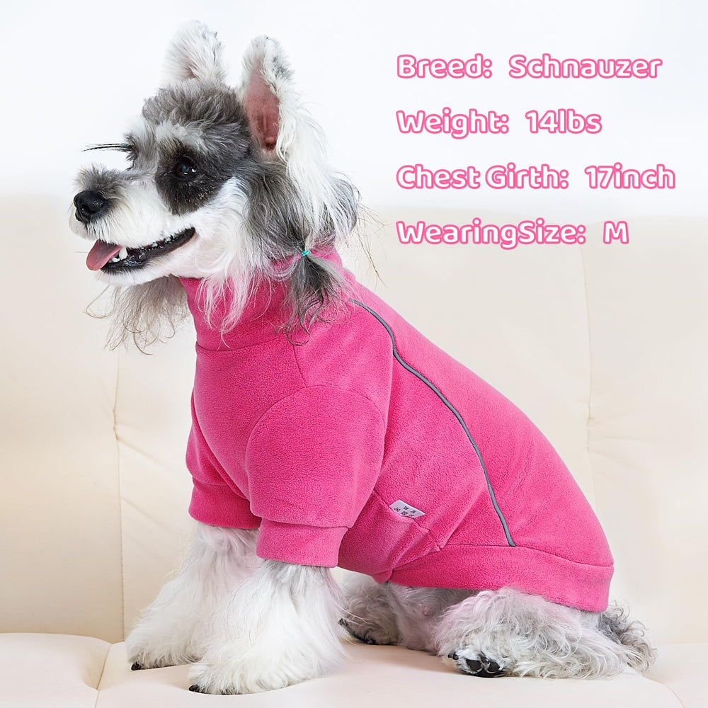 XPUDAC dog sweater pullover with high neck eases dressing and keeps pets snug.