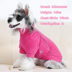 XPUDAC dog sweater pullover with high neck eases dressing and keeps pets snug.