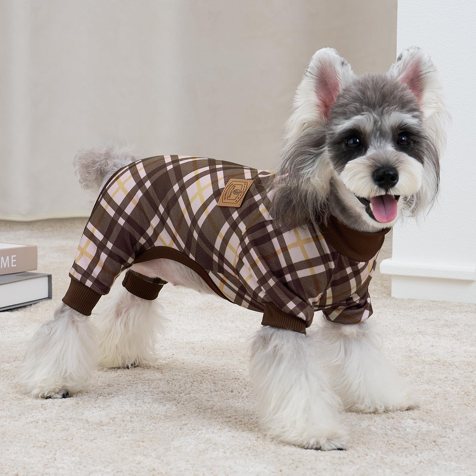 XPUDAC easy-on pullover dog pajamas demonstrate hassle-free lounging at home