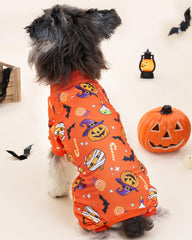 XPUDAC Halloween dog pajamas cat-contrast design for cute flair