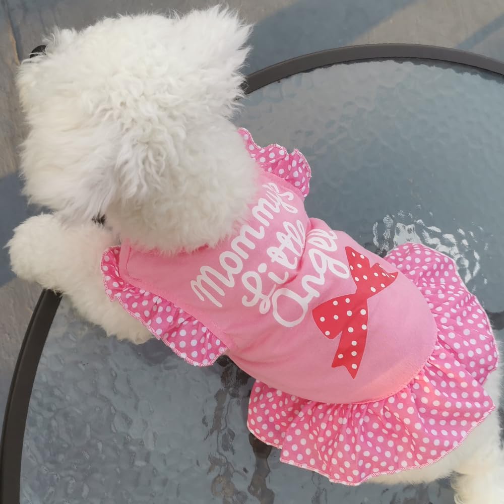 XPUDAC Pink Angel Dress 4-pack—great for multi-pet households and outfit variety.