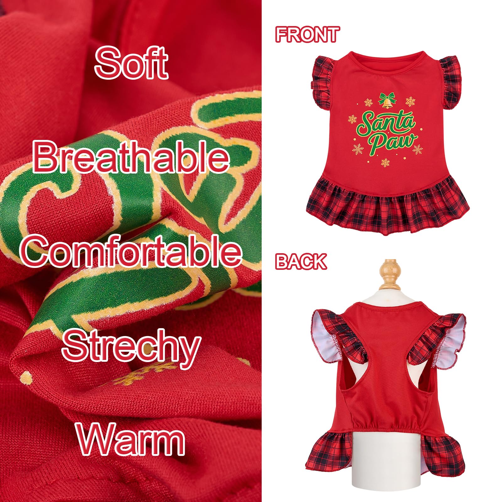 XPUDAC pullover dog costume easy-wear design for quick dress-up.