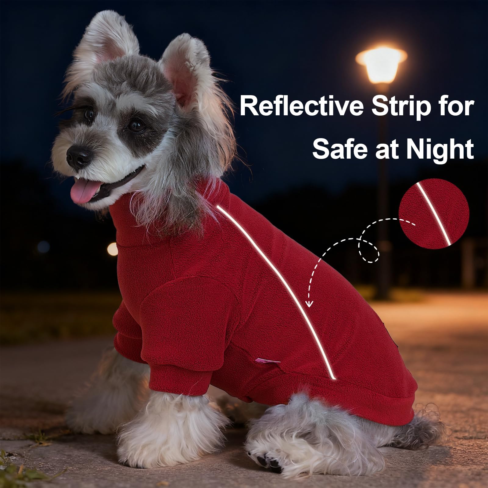 XPUDAC size-friendly knit for small to medium dogs for better fit.