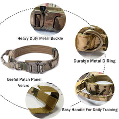 Xqpetlihai nylon collar 1000D provides rugged durability for active dogs.
