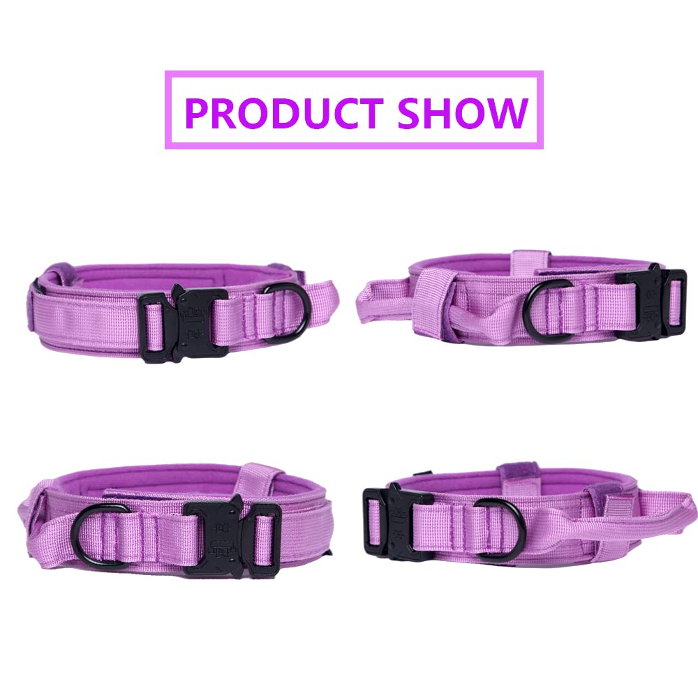 Xqpetlihai tactical leash purple XXL strap for reliable outdoor walks