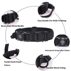 Xqpetlihai AirTag holder demonstrates waterproof seal protecting trackers outdoors.