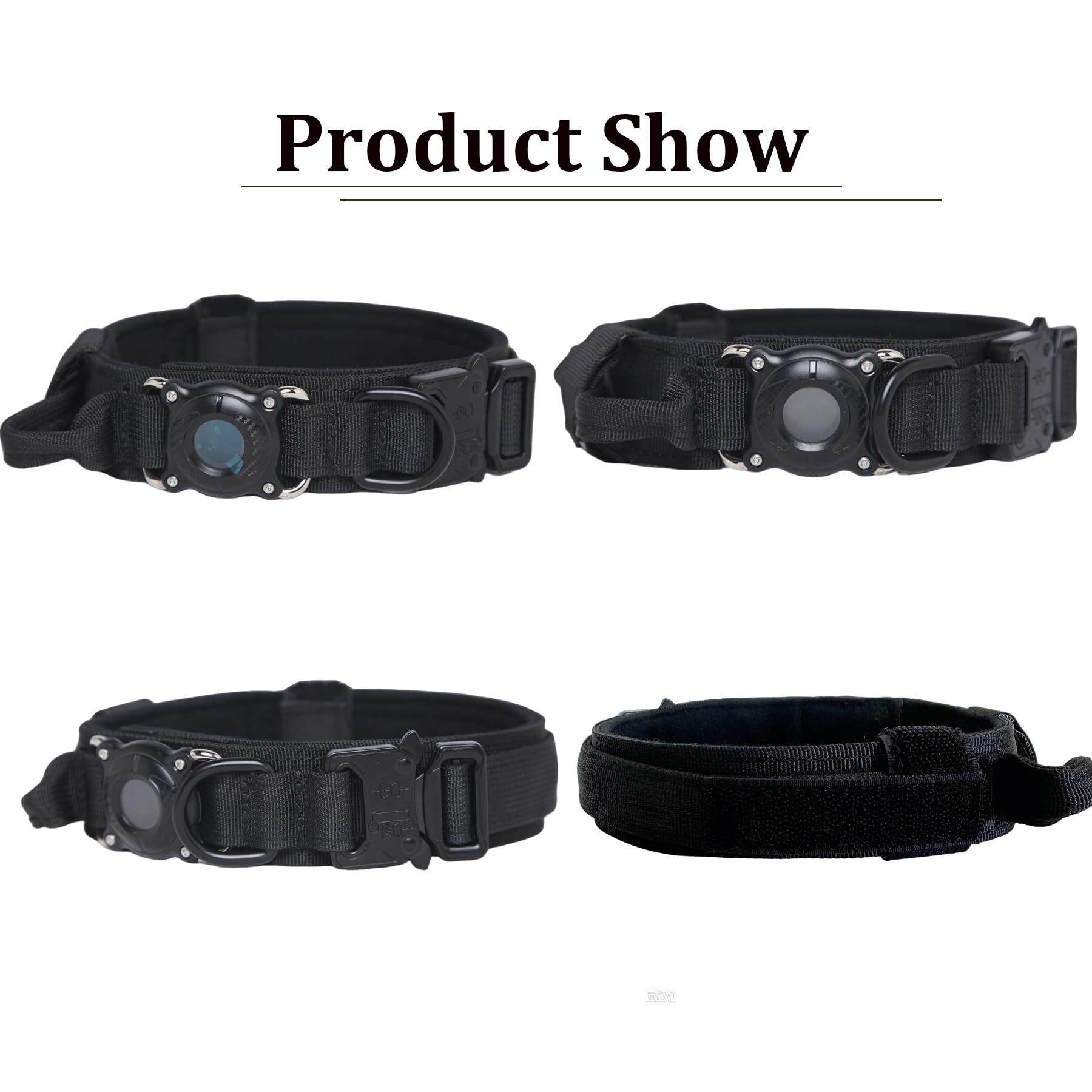 Xqpetlihai Upgraded AirTag Collar padded lining ensures comfort during long walks.