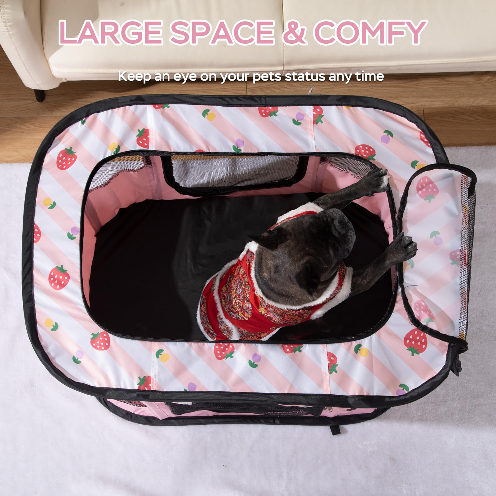 XRG assembly image demonstrates quick setup for the playpen