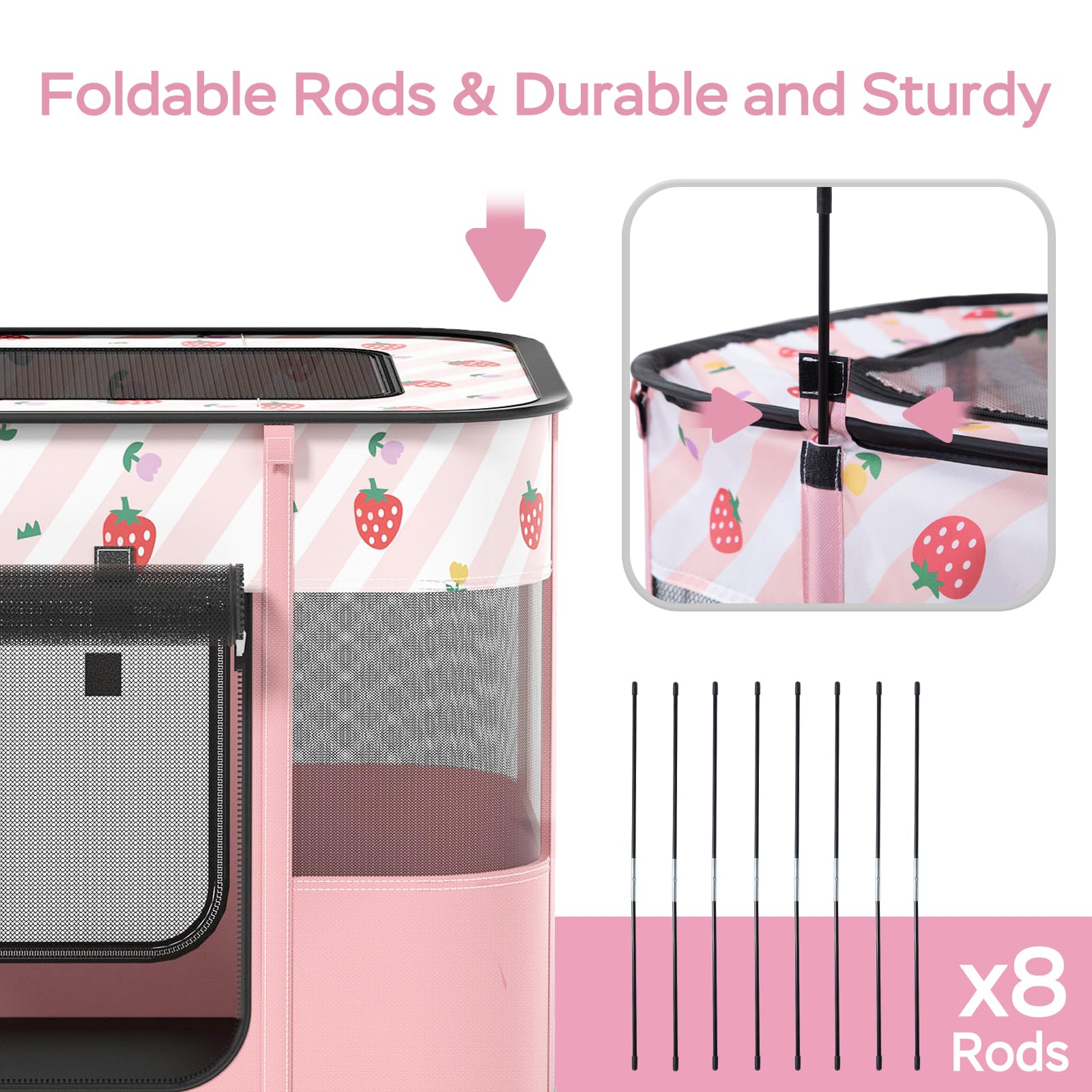 XRG quick-setup playpen lets you assemble in minutes for travel or home use.