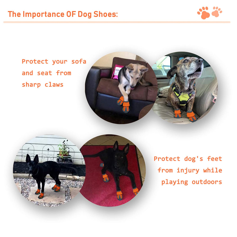 XSY&G Dog Boots Size 2 fit chart helps pick the right size for small-dog paws