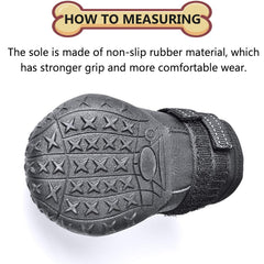 XSY&G size chart and measured paw guidance to help choose proper fit.