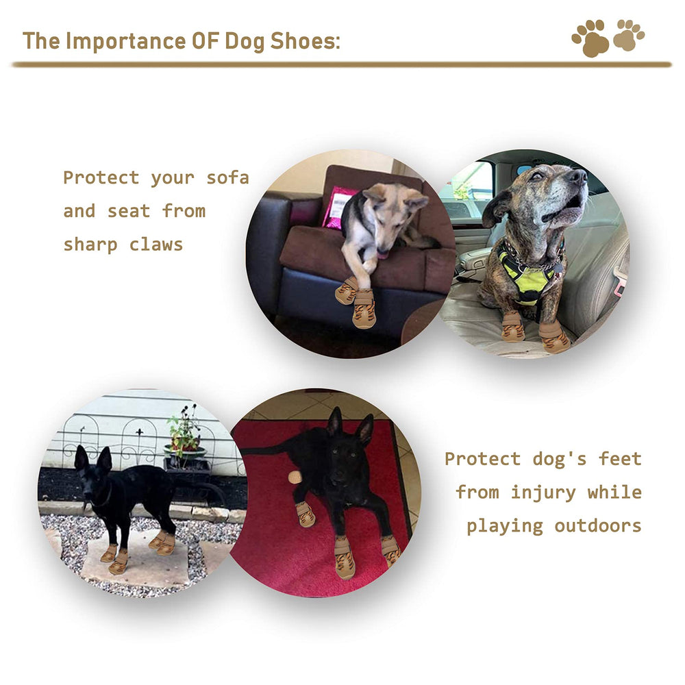 XSY&G dog boots use waterproof materials to keep paws dry in rain.