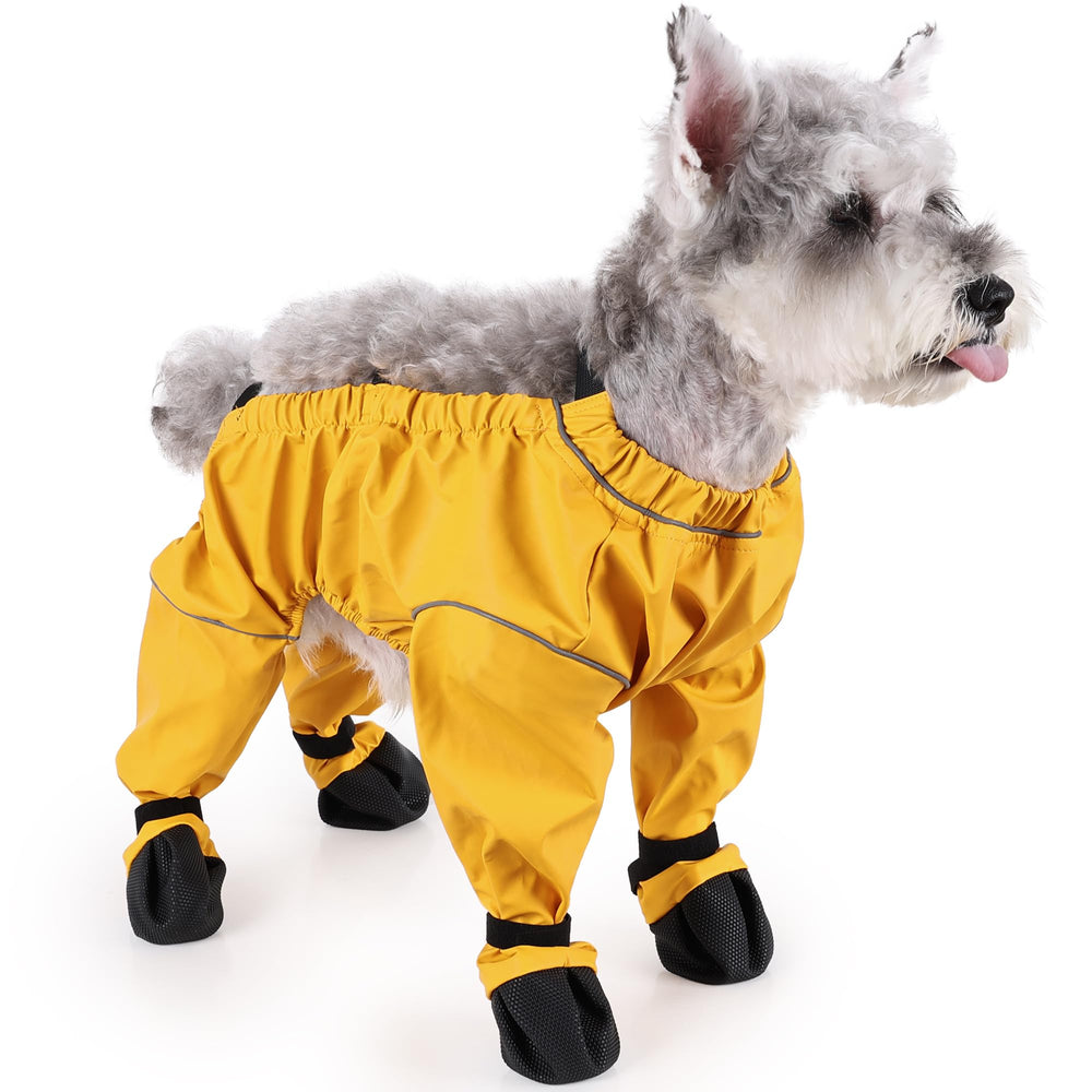 XUANNIAO dog suspender booties open wide for easy on and secure fit