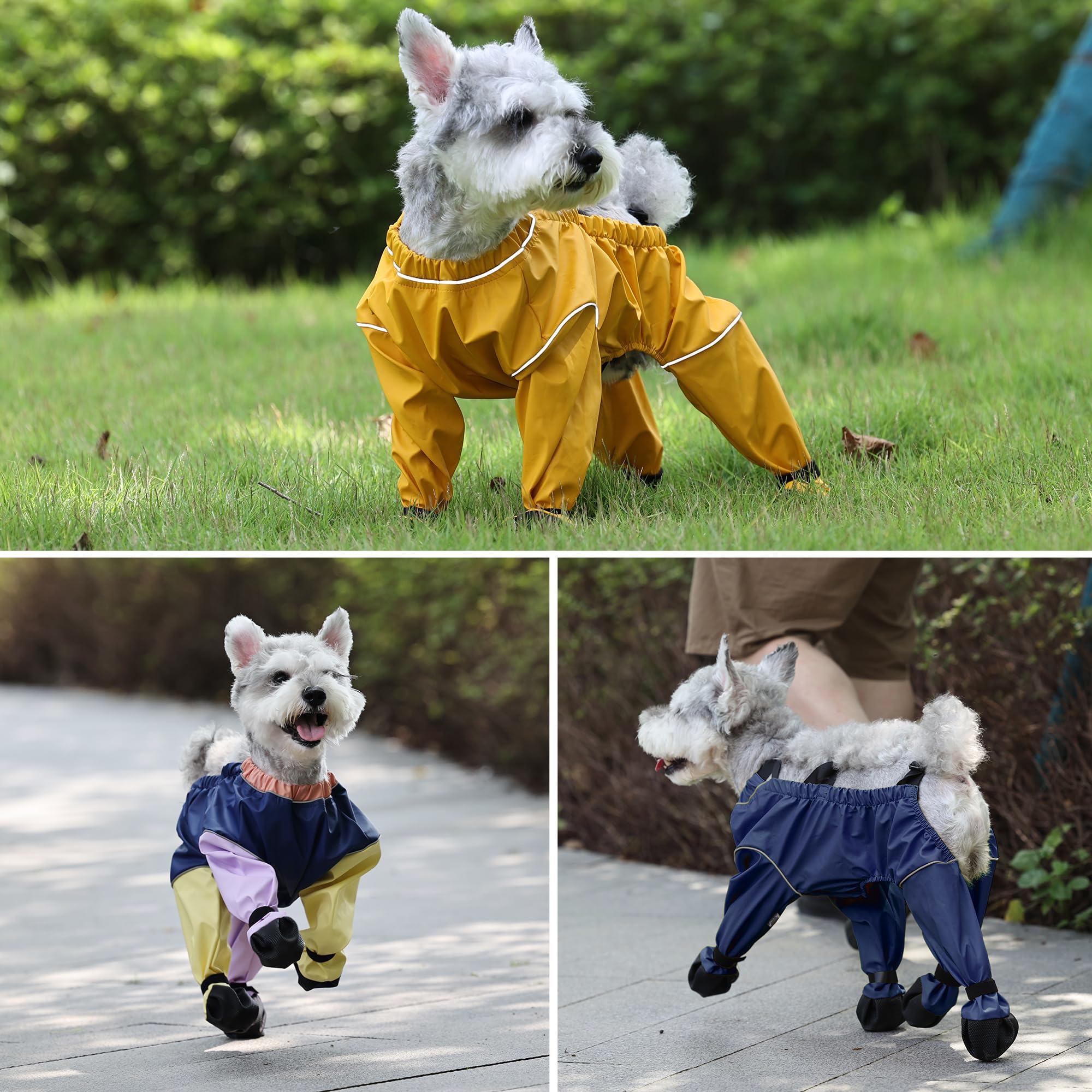 XUANNIAO dog suspender booties paw protection for hot pavement or snow