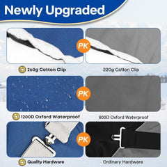 XUANNIAO Winter 1200D blanket back view offers full warmth coverage