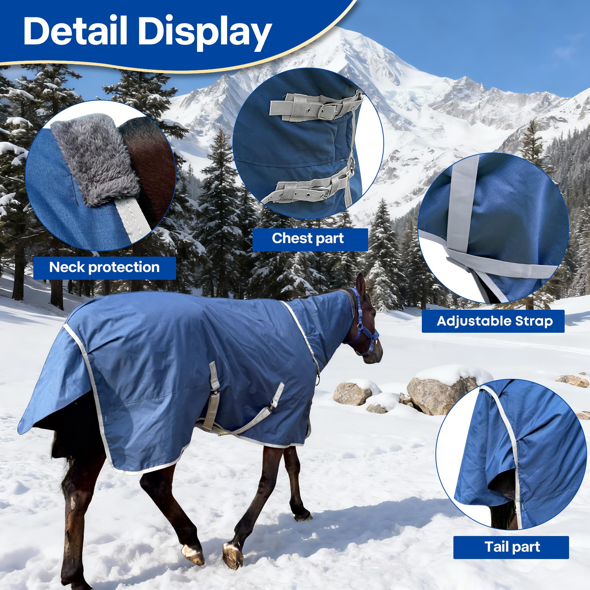 XUANNIAO Winter 1200D blanket closeup stitching emphasizes durability and reinforced seams
